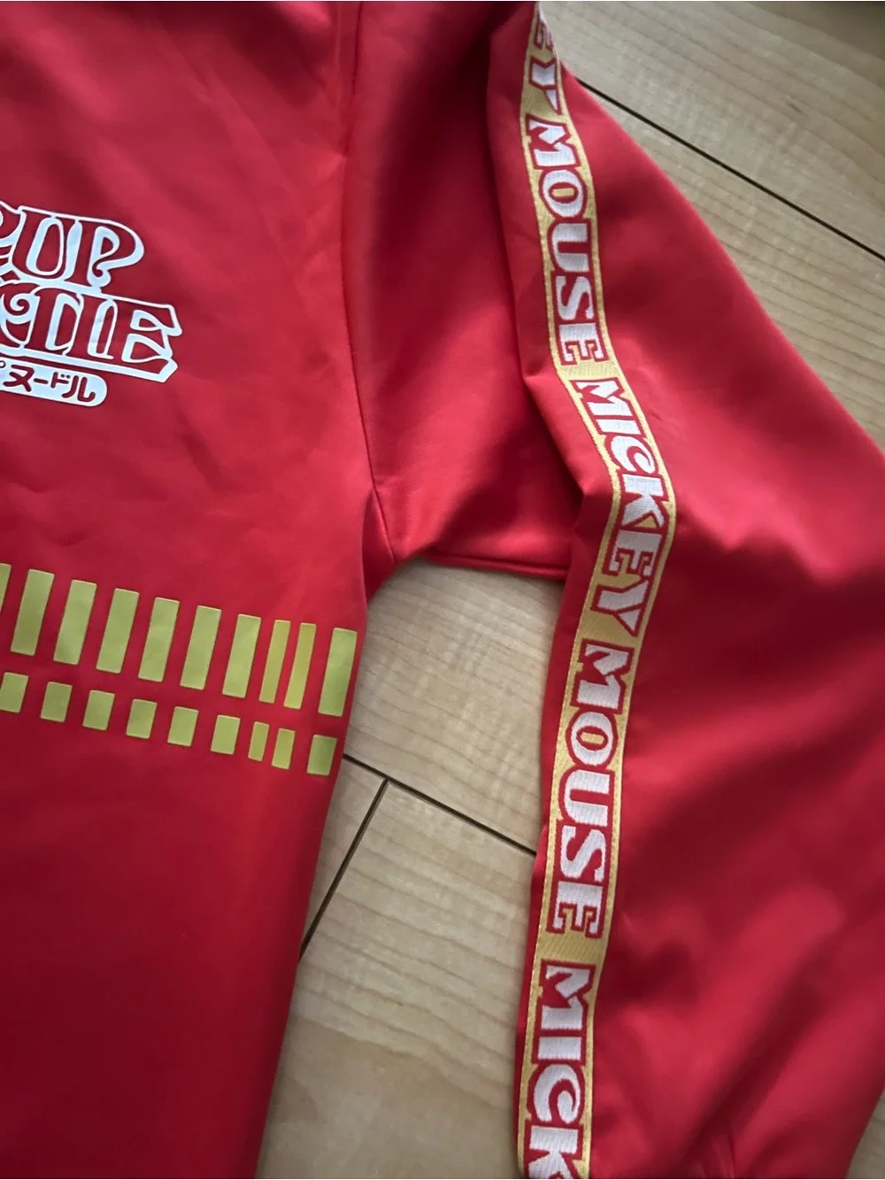 Nissin Mickey Mouse Jersey Red Disney Track Jacket Disney Store Logo 2022